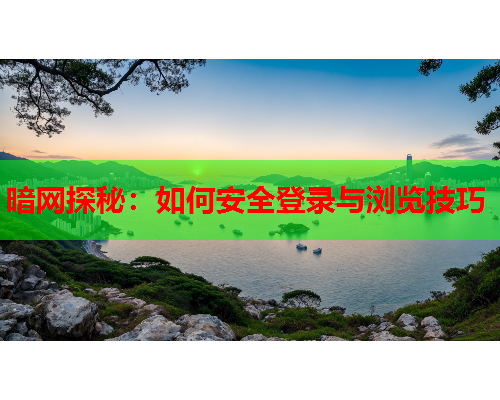 暗网探秘：如何安全登录与浏览技巧