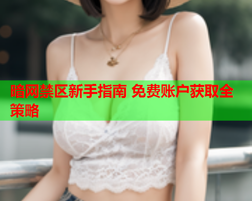 暗网禁区新手指南 免费账户获取全策略